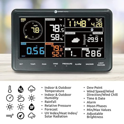 Trạm thời tiết thông minh WiFi Ambient Weather WS-2902