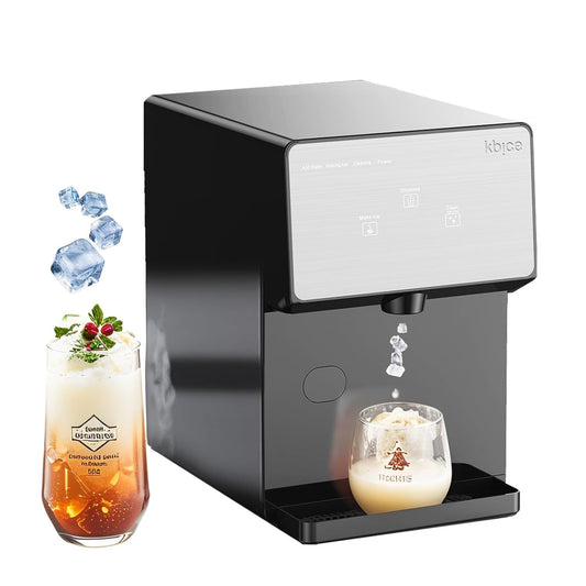 Countertop Nugget Ice Maker with Chewable Soft Ice, 35lbs/24Hrs | High Capacity,Self-Cleaning&Automatic Dispensing,Quiet 45dB