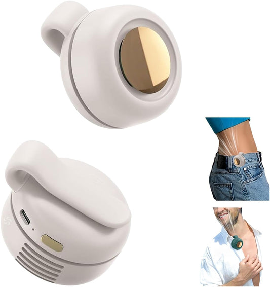Quạt Kẹp Mini Cầm Tay, Quạt Không Cánh Mini 3 Tốc Độ, Sạc USB Mini Xoay 360°