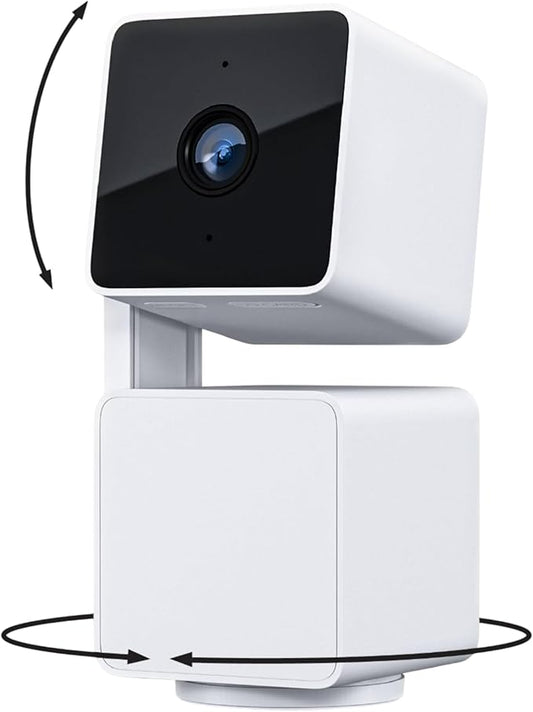 Camera an ninh thông minh WYZE Cam Pan v3, 1080p Xoay/Nghiêng/Thu phóng Wi-Fi trong nhà/ngoài trời chuẩn IP65 với Chế độ nhìn đêm có màu, Âm thanh 2 chiều, Tương thích với Alexa & Google Assistant, Hỗ trợ cài đặt miễn phí từ chuyên gia
