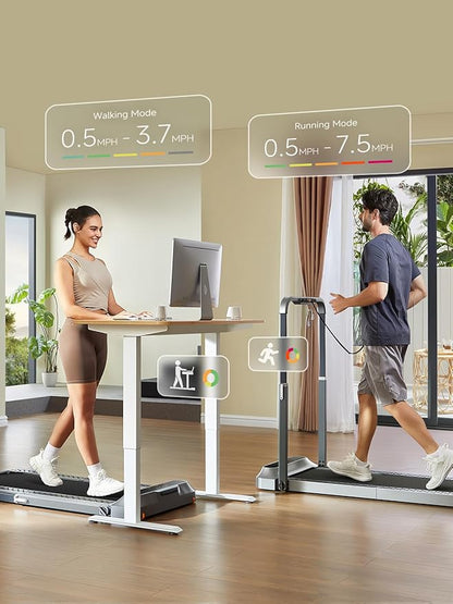 [Kho hàng trong khu vực của bạn] Máy chạy bộ gập WALKINGPAD (kiểu "2 trong 1" đi bộ và chạy): một thiết bị nhỏ gọn cho gia đình và văn phòng, vừa vặn dưới bàn làm việc của bạn, với điều khiển ứng dụng và màn hình LED.