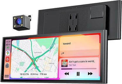Màn hình ô tô không dây 9.26 inch cho Apple CarPlay & Android Auto, Cập nhật OTA, Camera lùi, Mirror Link, Bluetooth 5.0, Điều khiển giọng nói, Định vị GPS, FM