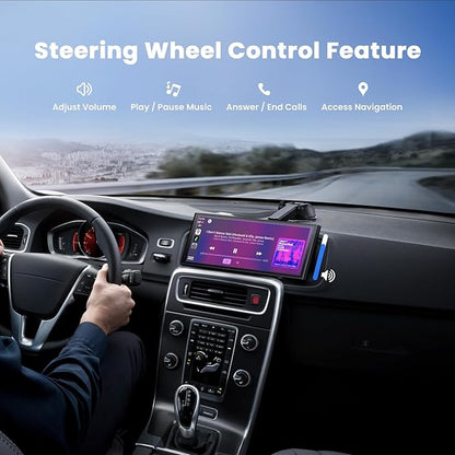 Màn hình ô tô không dây 9.26 inch cho Apple CarPlay & Android Auto, Cập nhật OTA, Camera lùi, Mirror Link, Bluetooth 5.0, Điều khiển giọng nói, Định vị GPS, FM