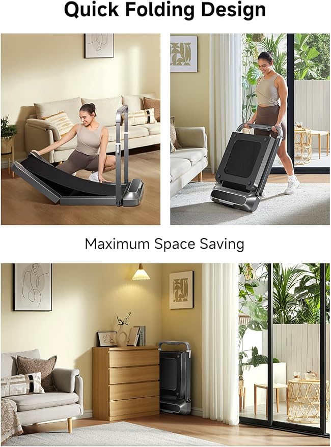[Kho hàng trong khu vực của bạn] Máy chạy bộ gập WALKINGPAD (kiểu "2 trong 1" đi bộ và chạy): một thiết bị nhỏ gọn cho gia đình và văn phòng, vừa vặn dưới bàn làm việc của bạn, với điều khiển ứng dụng và màn hình LED.