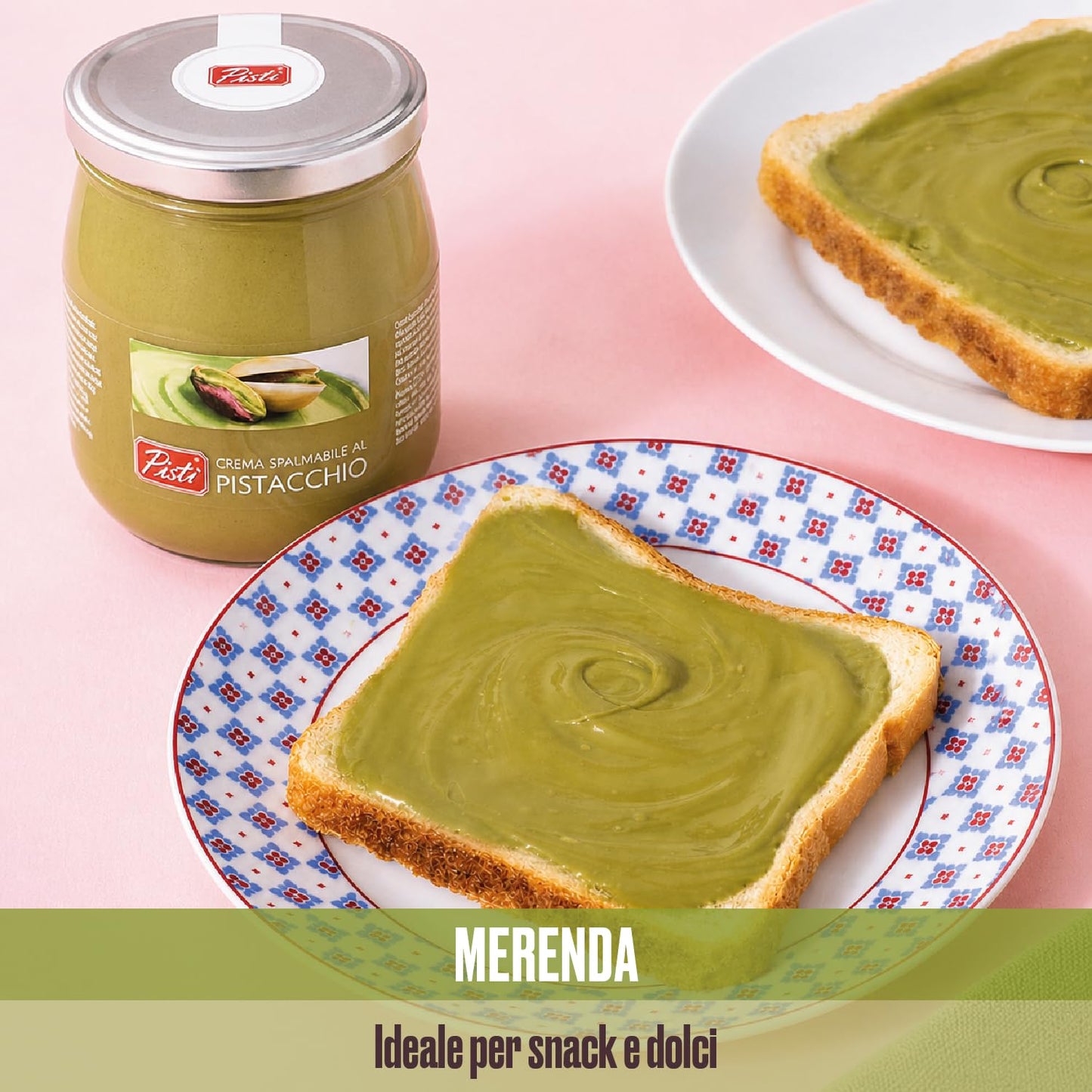 Kem Hạt Dẻ Cười Pisti từ Sicily 600g (21.2 Ounce) | Bơ Hạt Thủ Công Ý | Dùng kèm Bánh Mì và Bánh Quy