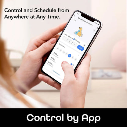 Máy cho thú cưng ăn thông minh 6L - Điều khiển WiFi, Ghi âm giọng nói, Dung lượng lớn, Tự động phân phối thức ăn